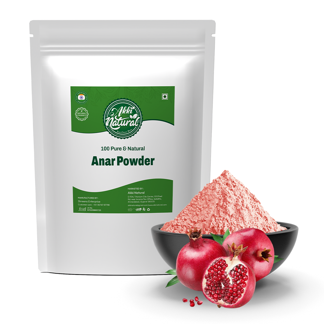 Anar Powder (Akki Natural  | Pomegranate Peel Powder Dry, Anar Dana)