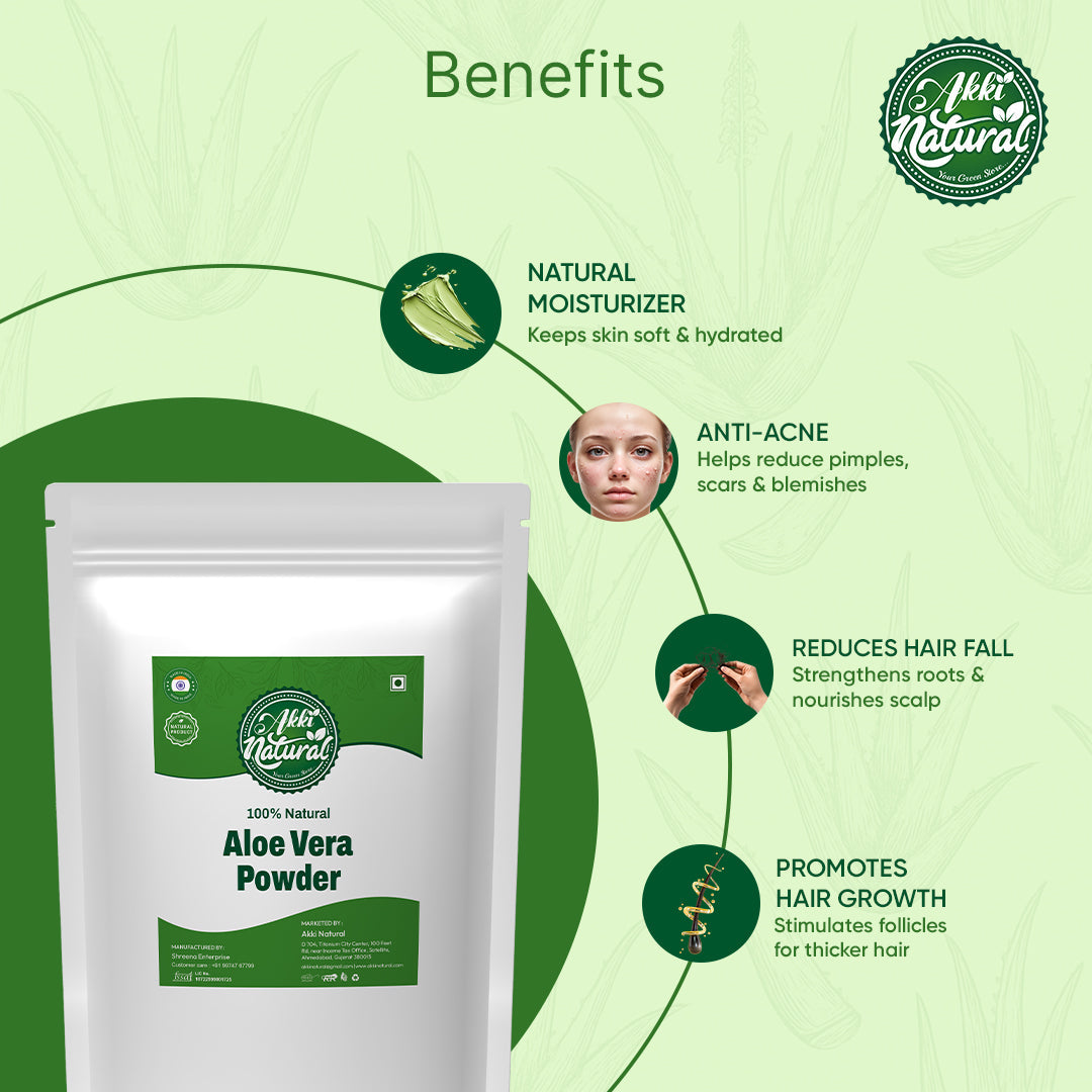 Aloe Vera Powder | for Hair Growth, Skincare, Haircare, Moisturizing