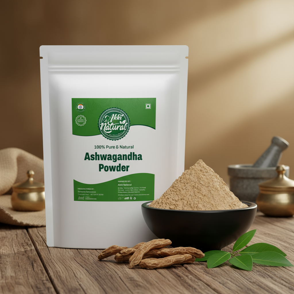 Ashwagandha Powder  (Pure & Natural | Ayurvedic Care for Stress Relief |No Additives)